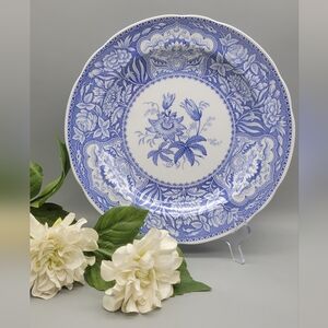 Spode Blue Room Georgian Collection Floral Pattern Vintage Spode dinner plate